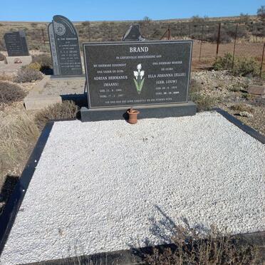 BRAND Adrian Hermanus 1905-1997 & Ella Johanna LOUW 1919-2009