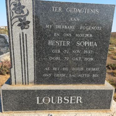 LOUBSER Hester Sophia 1932-1959