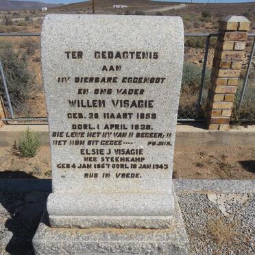 VISAGIE Willem 1858-1938 & Elsie J. STEENKAMP 1867-1943