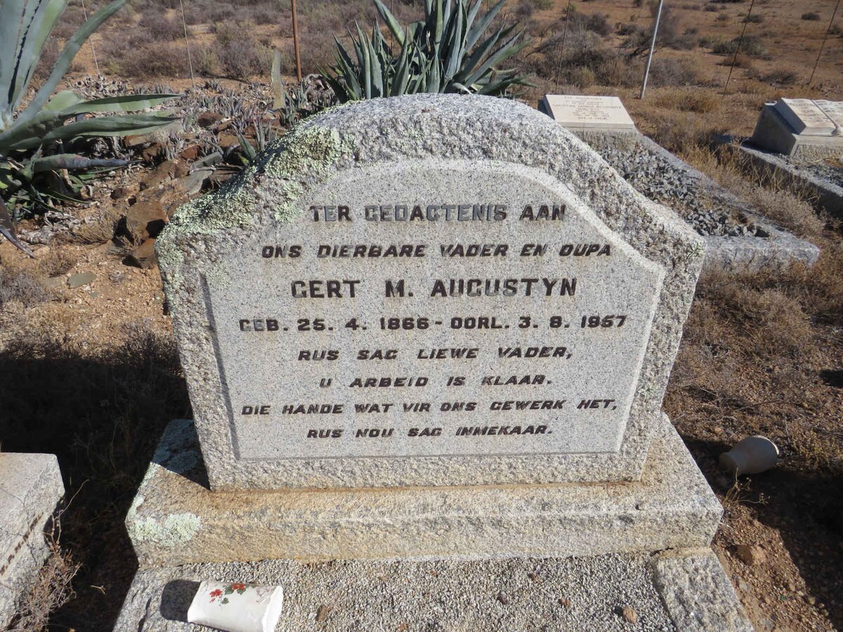 AUGUSTYN Gert M. 1866-1957 