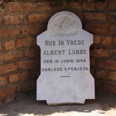 LUBBE Albert 1896-1939