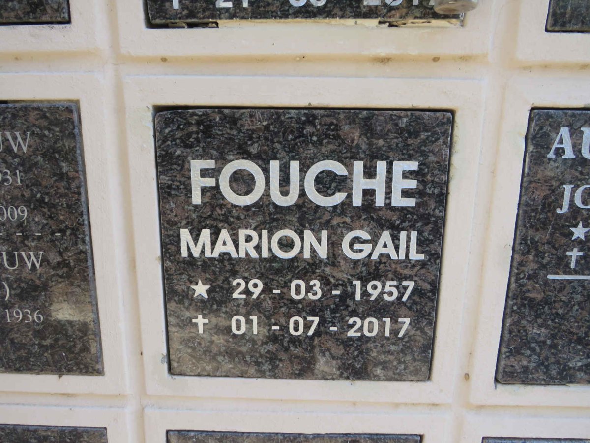 FOUCHE Marion Gail 1957-2017