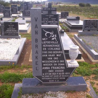 BRAKEL Anna Francina, van nee VISSER 1921-1995