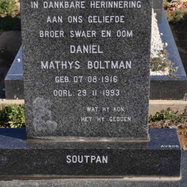BOLTMAN Daniel Mathys 1916-1993
