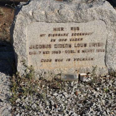 FRYER Jacobus Gideon Louw 1883-19?0