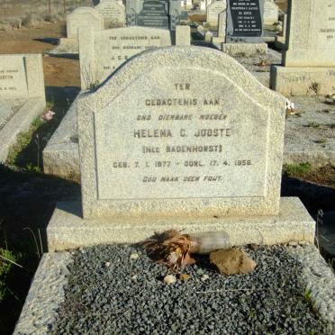 JOOSTE Helena C. nee BADENHORST 1877-1956