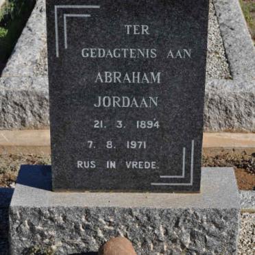 JORDAAN Abraham 1894-1971