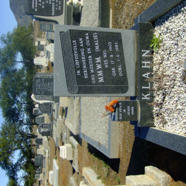 KLAHN M.M.W.M. nee NEL 1902-1983