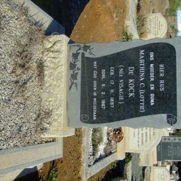 KOCK Marthina C., de nee VISAGIE 1897-1967