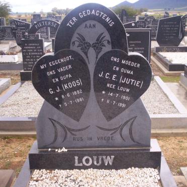 LOUW G.J. 1892-1981 &amp; J.C.E. LOUW 1901-1991