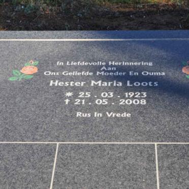 LOOTS Hester Maria 1923-2008