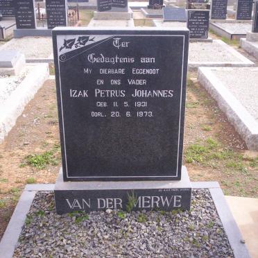 MERWE Izak Petrus Johannes, van der 1931-1973