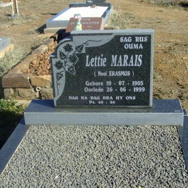 MARAIS Lettie nee ERASMUS 1905-1999