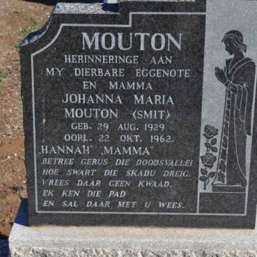 MOUTON Johanna Maria nee SMIT 1929-1962