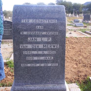 MERWE Jan L.P., van der -1956