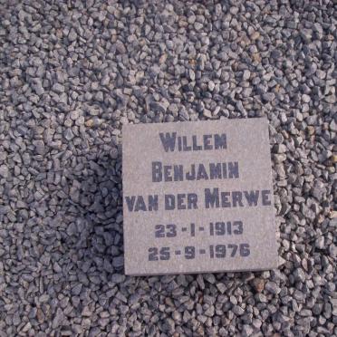 MERWE Willem Benjamin, van der 1913-1976
