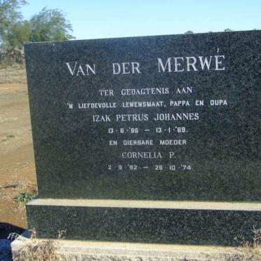 MERWE Izak Petrus Johannes, van der 1896-1969 &amp; Cornelia P. 1992-1974