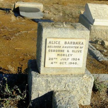 MORLEY Alice Barbara 1924-1940