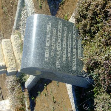 MERWE Hendrik, van der 1868-1947 &amp; Johanna Wilhelmina BERGH