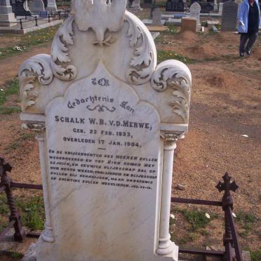 MERWE Schalk W.B., van der 1833-1904