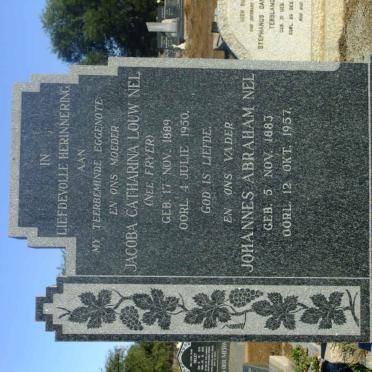 NEL Johannes Abraham 1883-1957 &amp; Jacoba Catharina Louw FRYER 1889-1950