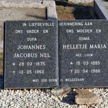 NEL Johannes Jacobus 1875-1960 &amp; Helletje Maria LOUW 1895-1980