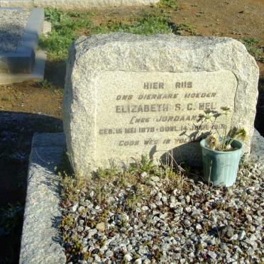 NEL Elizabeth S.C. nee JORDAAN 1878-19??