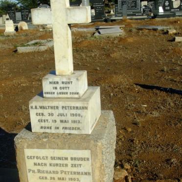 PETERMANN H.A. Walther 1908-1913 :: PETERMANN Ph. Richard 1903-1913