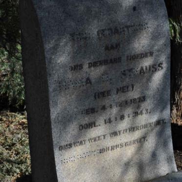 STRAUSS Maria ?. nee NEL 1873-1943