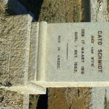 SCHMIDT Cato nee VAN WYK 1916-1963