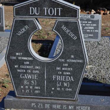 TOIT G.S., du 1945-1997 &amp; J.W. 1944-