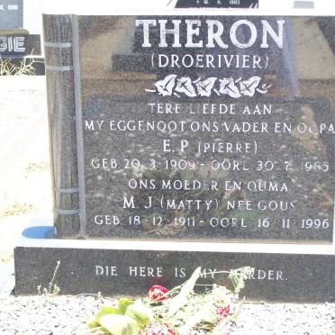 THERON E.P. 1909-1985 &amp; M.J. GOUS 1911-1996