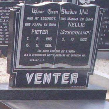 VENTER Pieter 1915-1981 &amp;  Nellie STEENKAMP 1922-