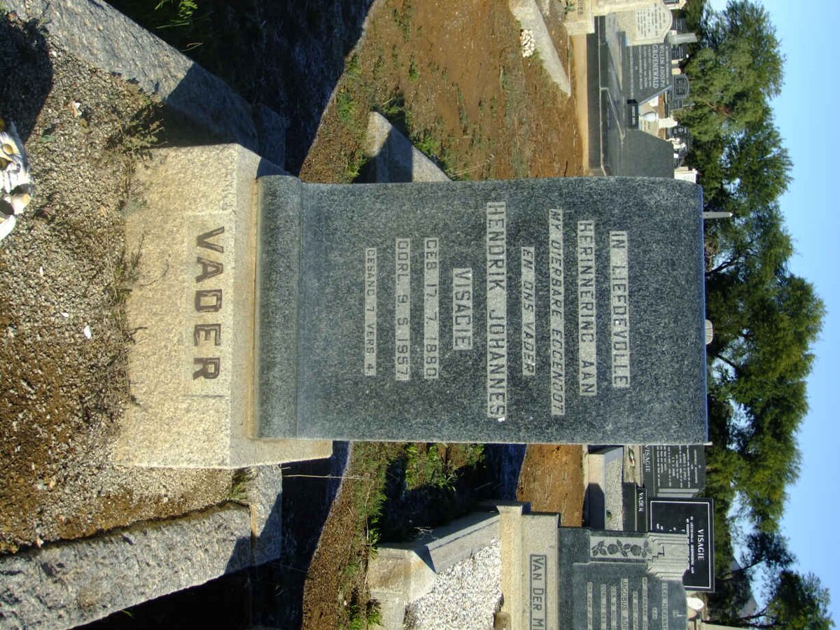 VISAGIE Hendrik Johannes 1880-1957