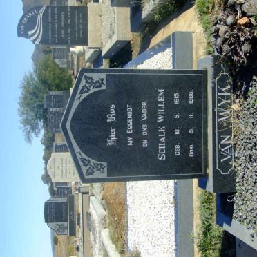 WYK Schalk Willem, van 1915-1966