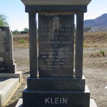 KLEIN Anna nee SACK -1947
