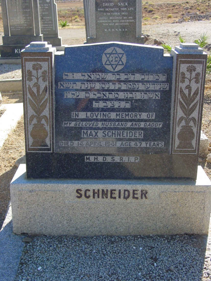 SCHNEIDER Max -1941