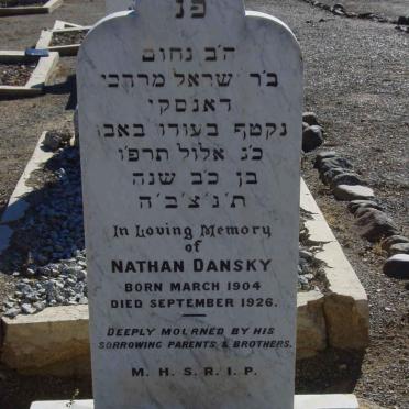 DANSKY Nathan 1904-1926