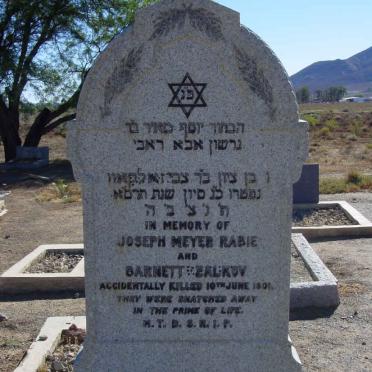 RABIE Joseph Meyer -1901 :: ZALKOV Barnett -1901