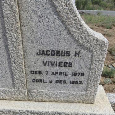 VERMEULEN Floris A. 1865-1907 :: VIVIERS Jacobus H. 1879-1952 &amp; Elizabeth H. VAN WYK formerly VERMEULEN 1876-1963