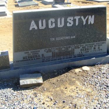 AUGUSTYN Gerrit M.N. 1894-1975 &amp; Hendrika S. ESTERHUIZEN 1896-1977