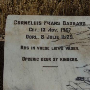 BARNARD Corneluis Frans 1867-1929