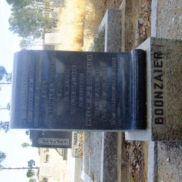 BOONZAAIER Willem P.J.  1893-1956 &amp; Catharina F.E. MOLLER 1896-1948