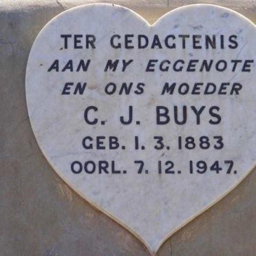 BUYS C.J. 1883-1947