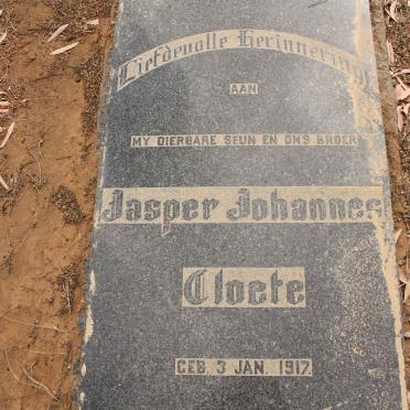 CLOETE Jasper Johannes 1917-1949