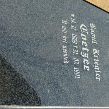 COETZEE Raoul Kriegler 1969-1991