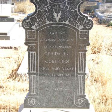 COREEJES Gerida J.J. nee VLOK 1921-1953