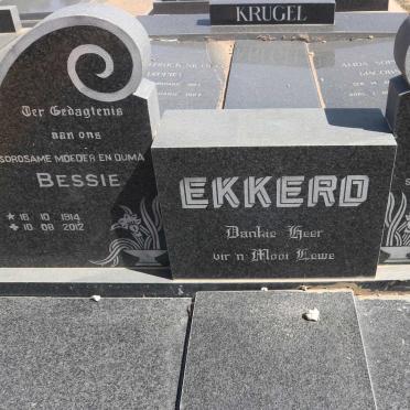 EKKERD Petrus 1904-1976 &amp; Bessie 1914-2012