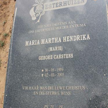 ESTERHUIZEN Maria Martha Hendrika nee CARSTENS 1919-2005