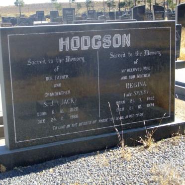 HODGSON S.J. 1920-1986 &amp; Regina SPIES 1922-1974